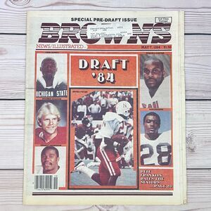 1984 Cleveland Browns News/Illustrated NFL Pre-Draft Iving Fryar/Boomer Esiason
